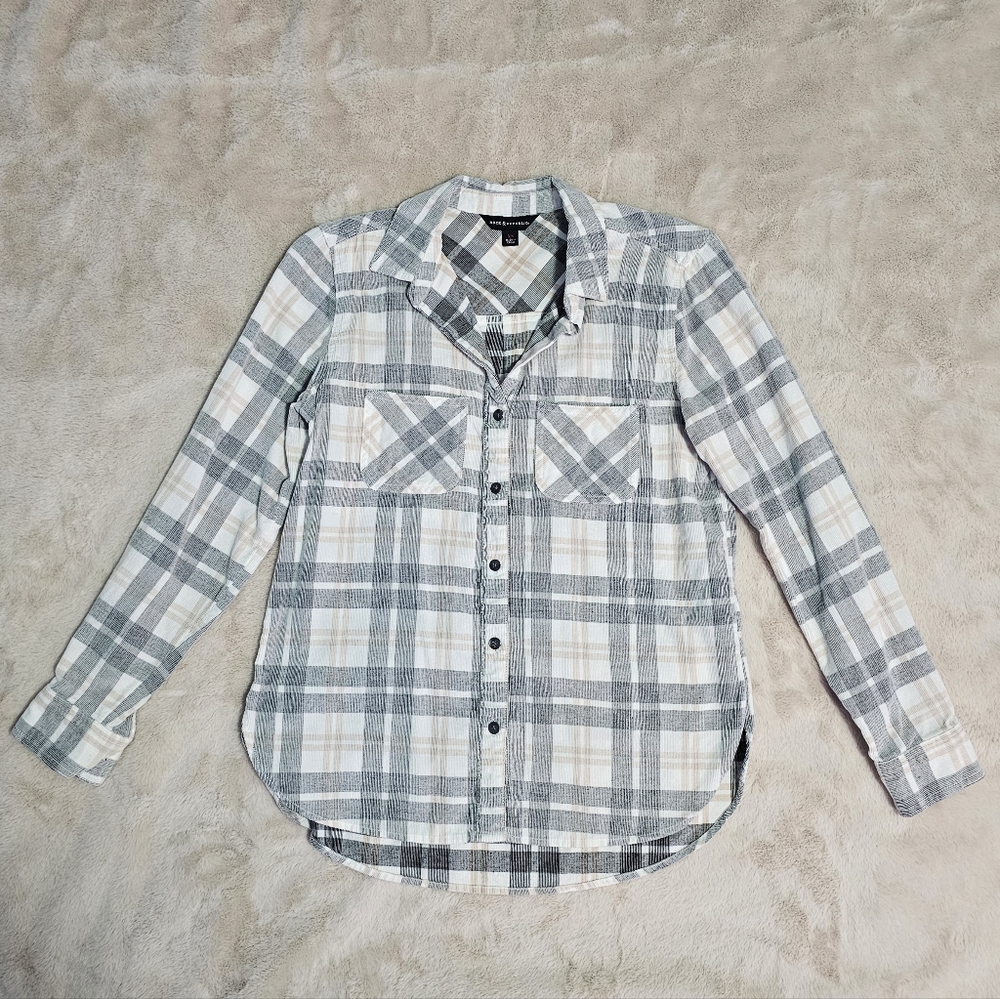 Rock & Republic Corduroy Plaid Button-Up Shirt